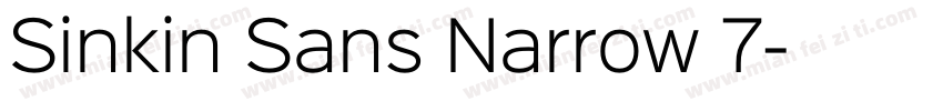 Sinkin Sans Narrow 7字体转换